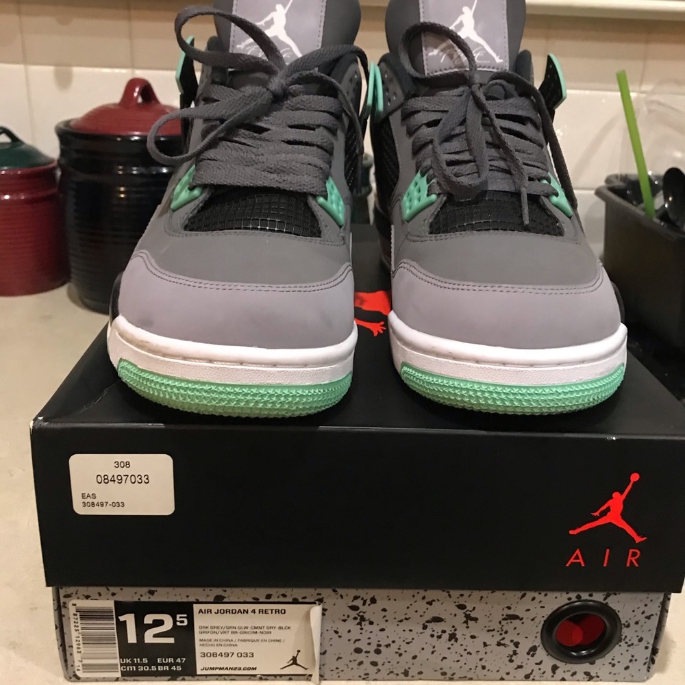 Retro Jordan 4 Glo sz 12/5 - Picture 3 of 10